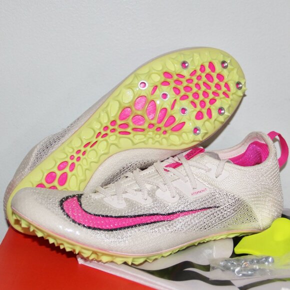 Nike Zoom Superfly Elite 2 Track Spikes Mens 8.5 Womens 10 Sail Pink - Picture 1 of 9